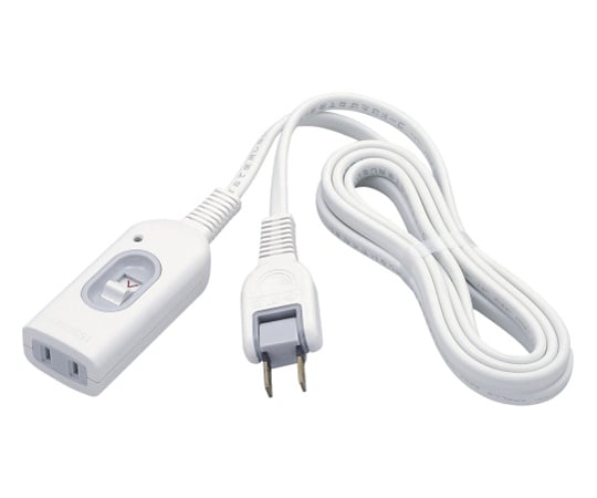 Extension cord with switch 2m W-S1020B(W) 1 piece