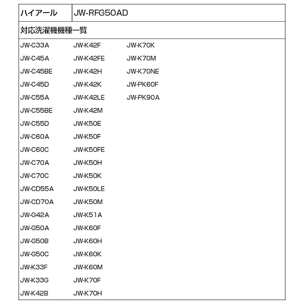 보풀 필터 JW-RFG50ADH 1개