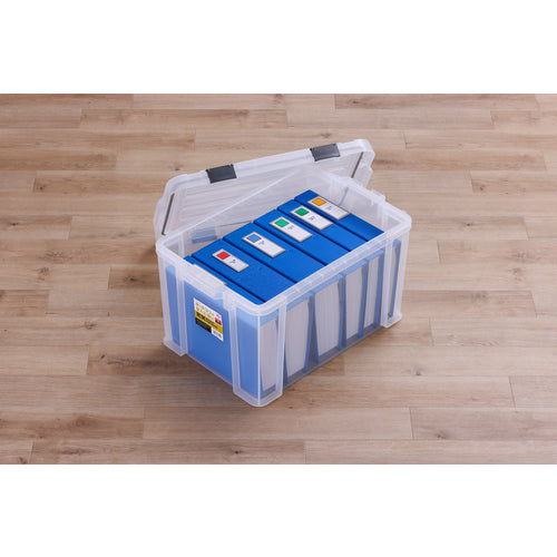 IRIS 299230 密閉バックルコンテナクリア/チャコールグレー MBR-45R-CH 1 台