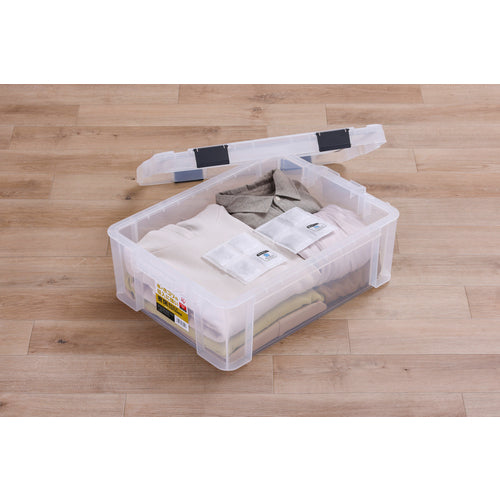 IRIS 299229 밀폐 버클 컨테이너 클리어/차콜 그레이 MBR-22R-CH 1대