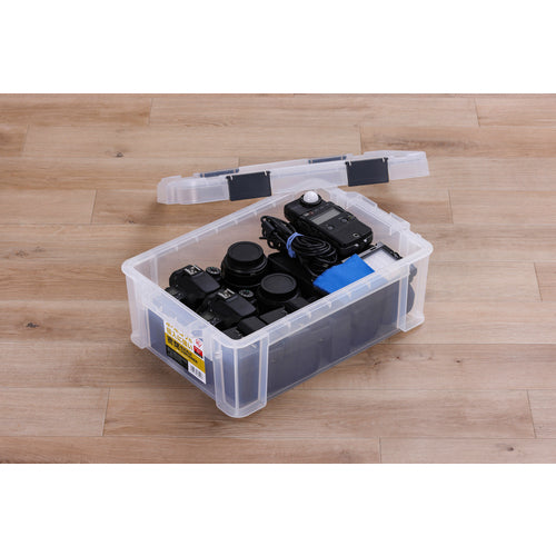 IRIS 299227 密閉バックルコンテナ クリア/チャコールグレー MBR-13R-CH 1 台