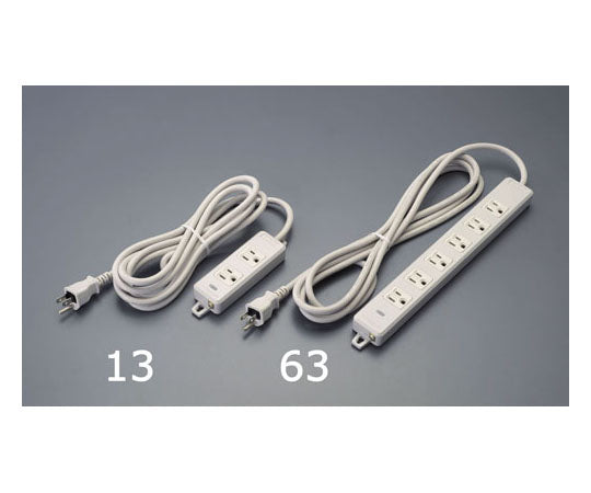 AC125V/15Ax 5m タップ(6口・アース・マグネット付) EA815GK-65 1個