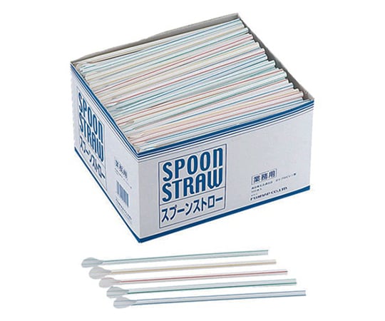 4-color spoon straws, 500 pieces, 521100, 1 box (500 pieces)