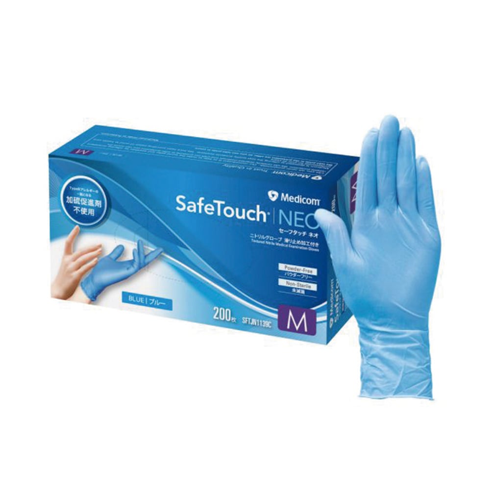 세이프 터치 네오 니트릴 글로브 슬림 블루 M사이즈 1상자(200장입) SFTJN1139C 1상자(200장입)