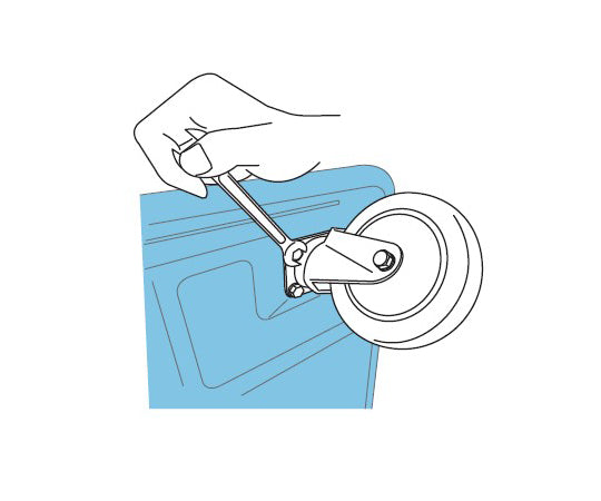 G型キャスター 自在車プレート式 径25mm ナイロン車輪 G-25N 1個