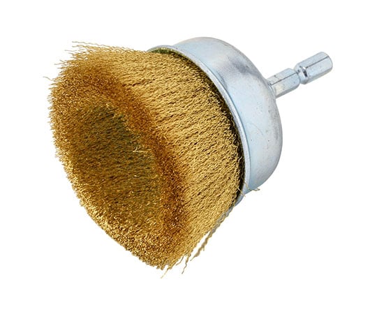 六角軸付カップブラシ 真鍮 65mm RC-5 1本