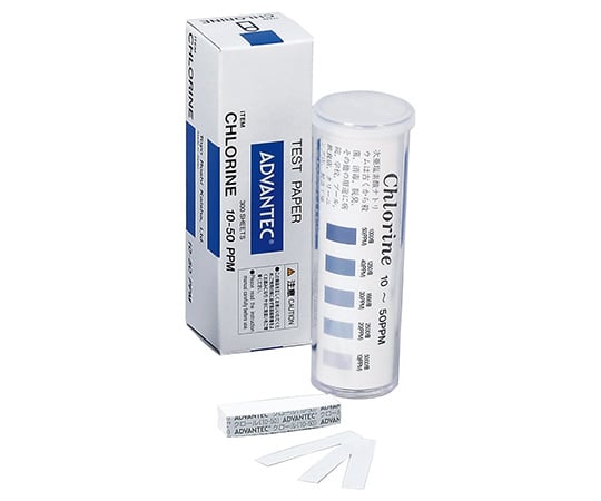 クロール試験紙 10~50ppm 1箱(300枚入) 08010010 1箱(300枚入)
