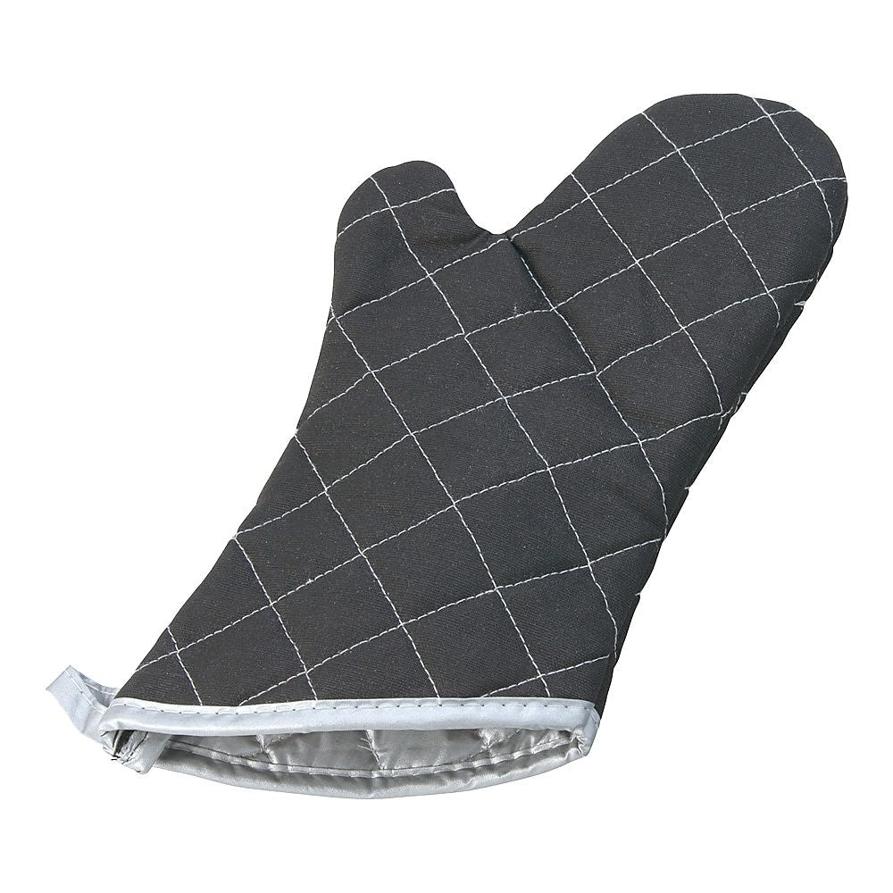 Oven Mitt Black Lined Medium 340mm 1pc AOC2705 1pc