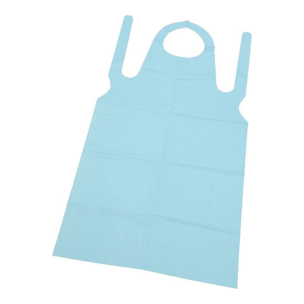 サニリンク エンボス クリーンエプロン L ブルー(50枚入) SEPD803 1セット(50枚入)