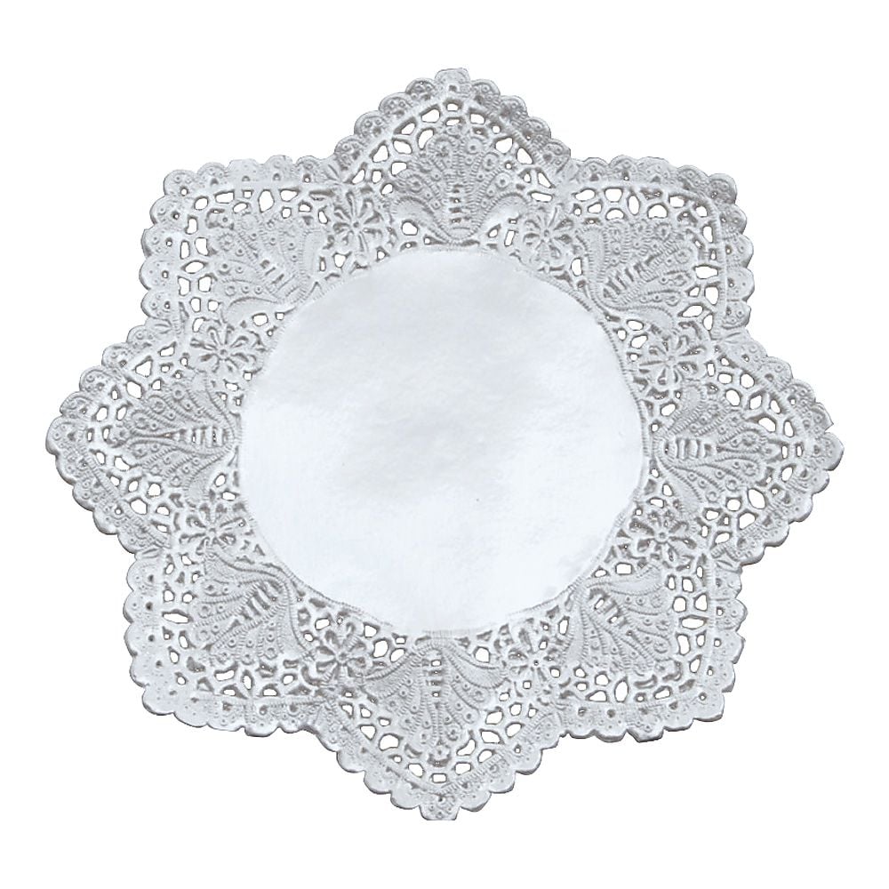 Doily silver round lace paper (100 sheets) No. 6 1 set (100 sheets)