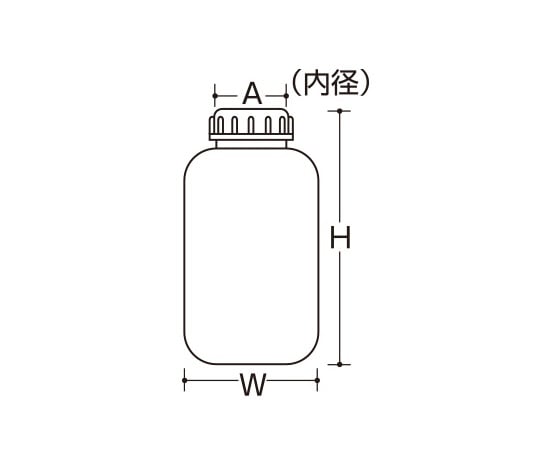 Wide-mouth bottle 20mL white 0080 1 piece
