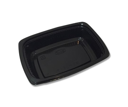惣菜容器 MS-デリカ 中 黒 本体 50枚 004468454 1袋(50枚入)
