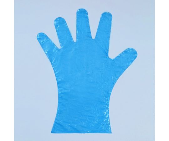 Polyethylene gloves, kata embossed, blue, medium, 100 pieces, 004779005, 1 bag (100 pieces)