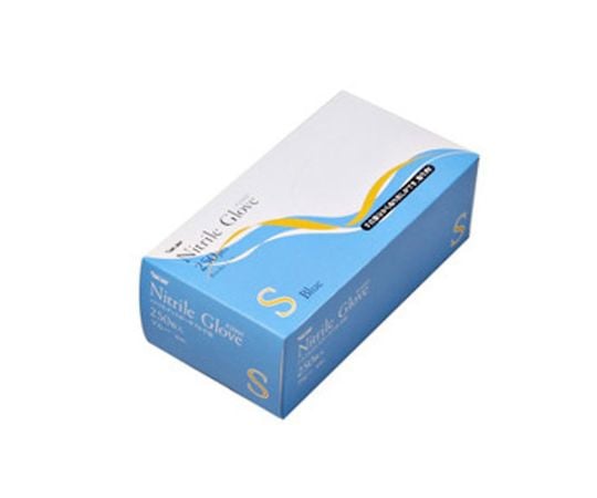 니트릴 일회용 장갑 가루무 블루 S 250장 004779012 1상자(250장입)