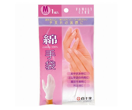 FC (Family Care) Cotton Gloves M 46212 1 pair