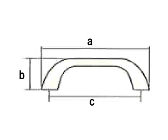Slim handle 77 x 23 x 60mm BH-935 1pc