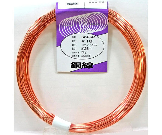 Copper wire #18 x approx. 25m IW-252 1 roll