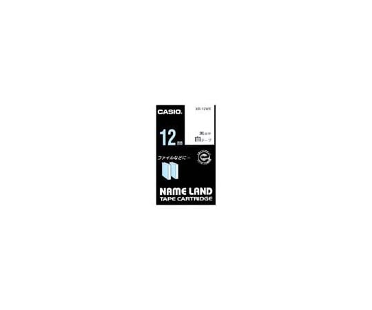 Nameland tape cartridge, white with black text, 12mm, 5 pieces, XR-12WE, 1 set (5 pieces)