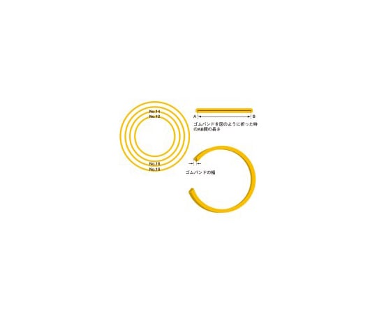 輪ゴムNo.16 100g 1箱(680本入) B105J 1箱(680本入)