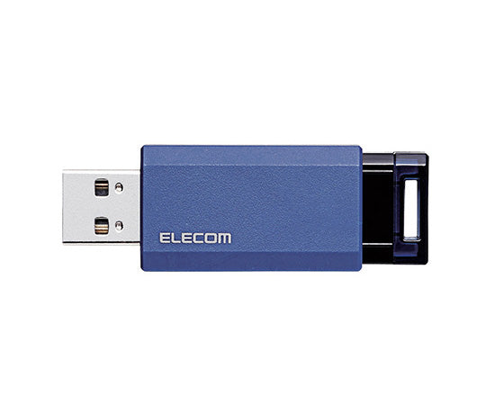 USB3.1(Gen1)対応 ノック式USBメモリ 16GB ブルー MF-PKU3016GBU 1個