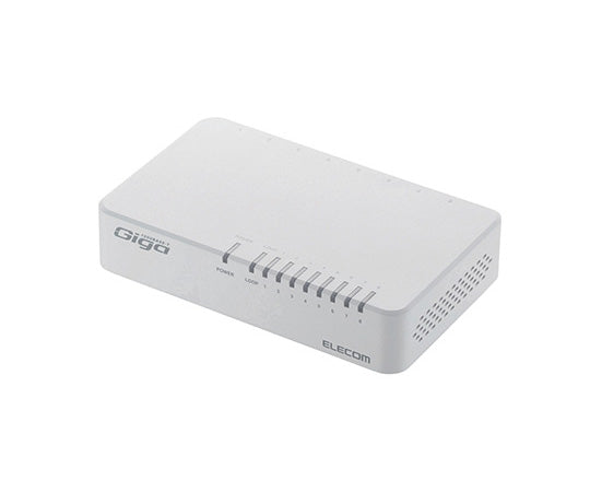 1000BASE-T compatible switching hub EHC-G08PA2-W 1 unit