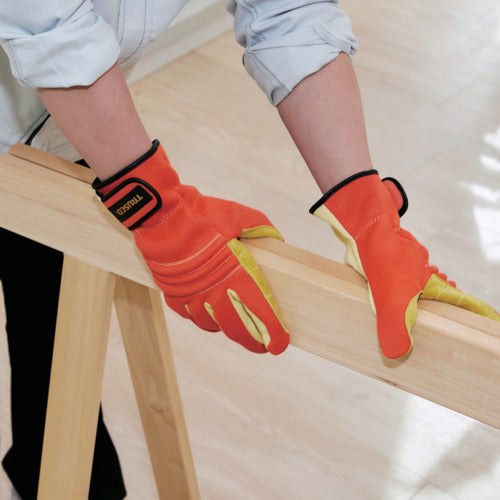 TRUSCO 내절창 장갑 방재 구조 사양 LL 오렌지 TRF120A-LL-OR 1 쌍