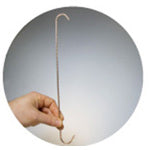 IWATA スタンダードフック 鉄(R曲げ)(100本入) 060X2.0PR11X2-P 1 袋