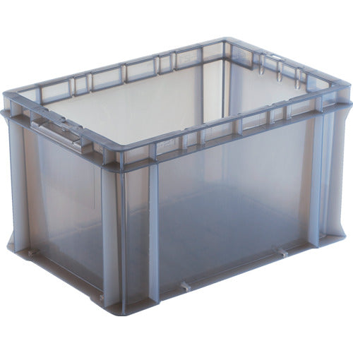 DIC 에코 시리즈 F형 컨테이너 F-21 외치수:W424×D291×H244.5 클리어 블랙 F-21 ECO CBK 1개