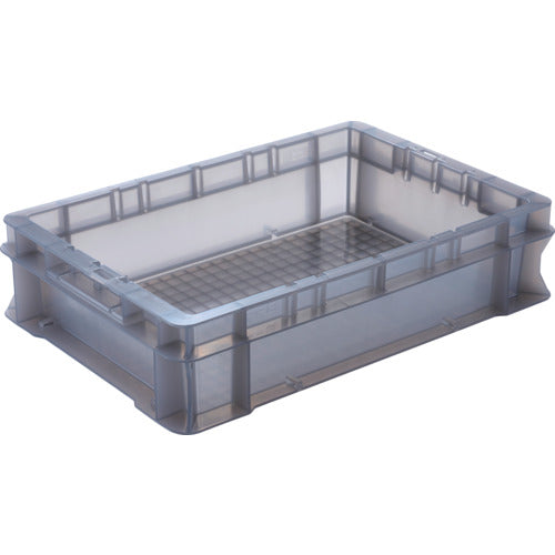 DIC 에코 시리즈 F형 컨테이너 F-8 외치수:W424×D291×H102.5 클리어 블랙 F-8 ECO CBK 1개