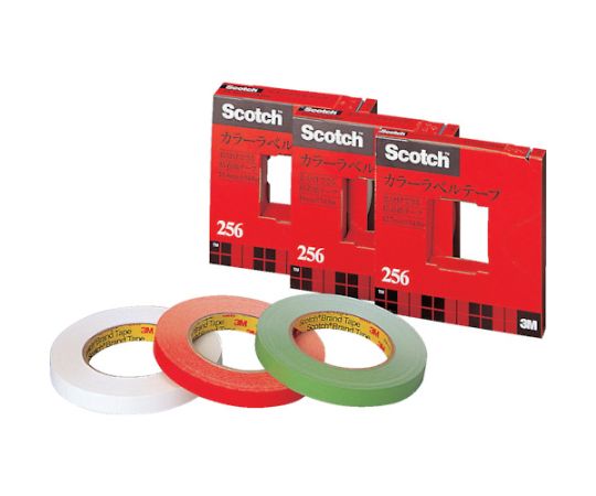Color Label Tape 256 White 19mmX54.8m 256-19W 1 roll