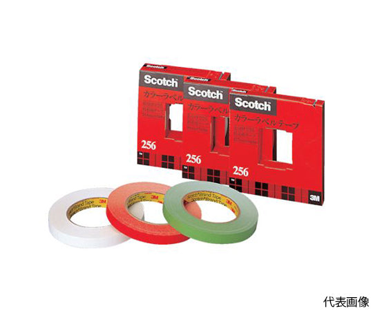 Color Label Tape 256 White 25.4mmX54.8m 256-25W 1 roll