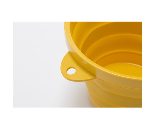 Folding bucket, yellow, 8L, TORB-Y, 1 piece