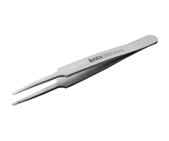 High-precision 18-8 stainless steel tweezers, rounded tip, 120 mm, No. 201, 1 piece