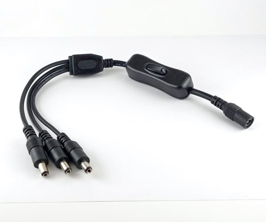 DC cable DC female-DC male x 3 with switch EM-DCCABLEJ-DCMX3-SW 1 piece