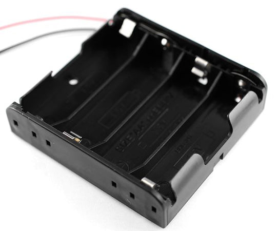 Battery case AA x 4 Lead wire Leaf spring terminal BHC-341A 1 piece
