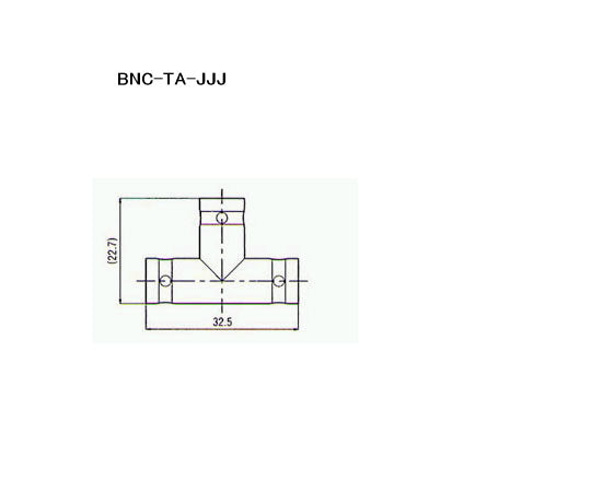 BNC형 커넥터(ADAPTERS) BNC-TA-JJJ 1개