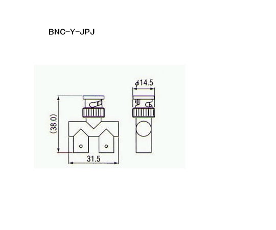 BNC형 커넥터(ADAPTERS) BNC-Y-JPJ 1개