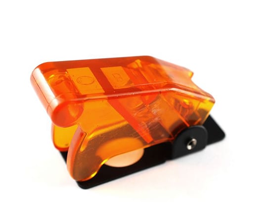 Toggle Switch Cover Clear Orange TSCOVER-OR 1pc