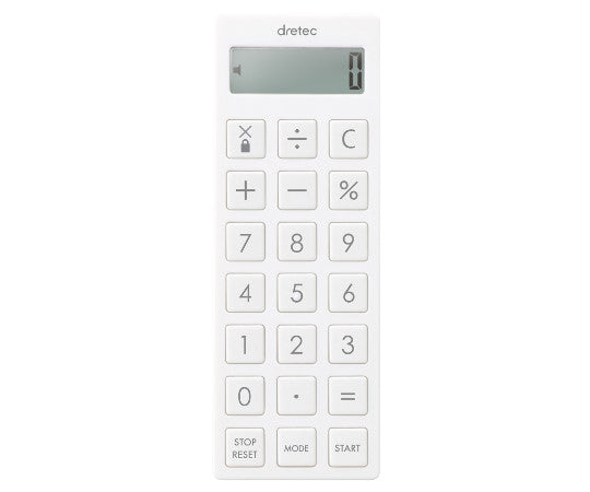 Calculator timer with clock CL-130WT 1 piece