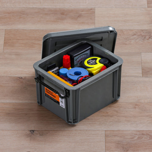 IRIS 299263 Buckle Container Charcoal Gray BL-2.3RH 1 pc