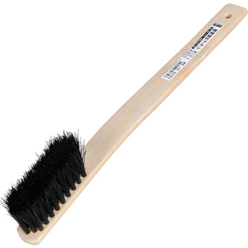 TRUSCO Mechanical Bamboo Brush, Curved Handle, Horsehair, 5 Rows, Bristle Length, TB-1756, 1 Piece