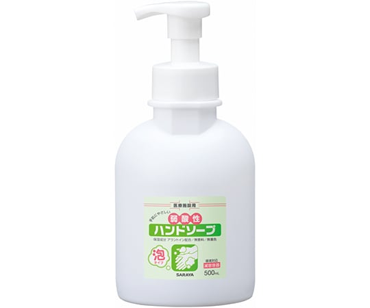 약산성 핸드 비누 500mL 거품 펌프 부착 감용 23408 1개