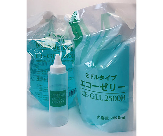 Echo Jelly 2.5L x 2 bags, medium type (for ultrasound examination) CE-GEL2500M 1 box (2 bags)