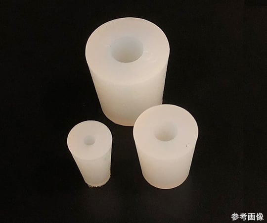 Silicone rubber stopper with hole No. 17 Φ5 1 piece