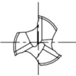 OSG TiNコートラフィングロングシャンク ショート ファインピッチ 3刃 刃径20mm 刃長38mm 全長140mm 71370 TIN-LS-RESF-20 1 本