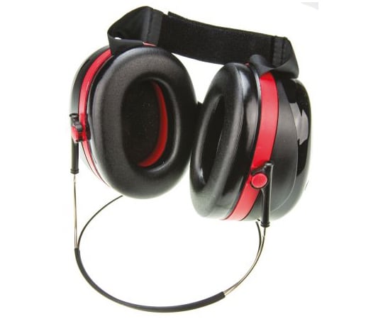 防音用イヤーマフ ネックバンド 黒 遮音値/SNR 35dB H540B-412 1個