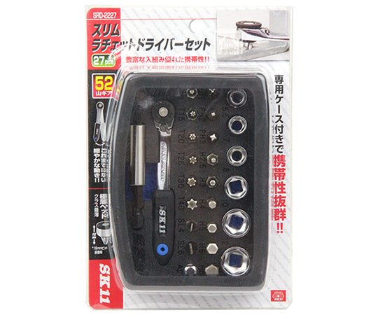 SK11 슬림 래칫 드라이버 세트 SRD-2227 1 세트