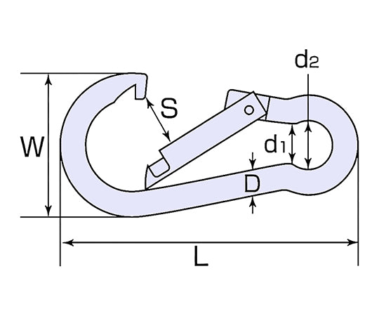 Spring hook S #7 SS-7 1 piece