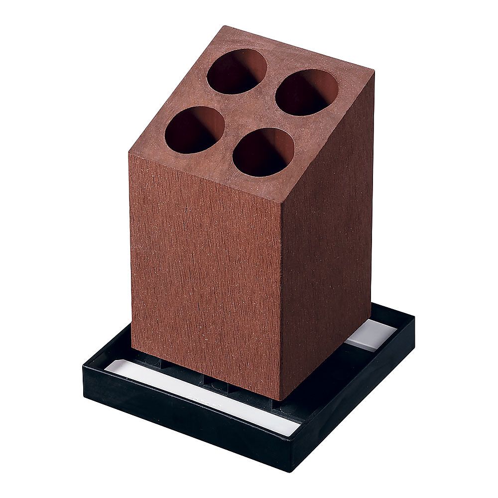 珪藻土 アンブレラスタンド 4本斜め ブラウン ZAV5201 1個