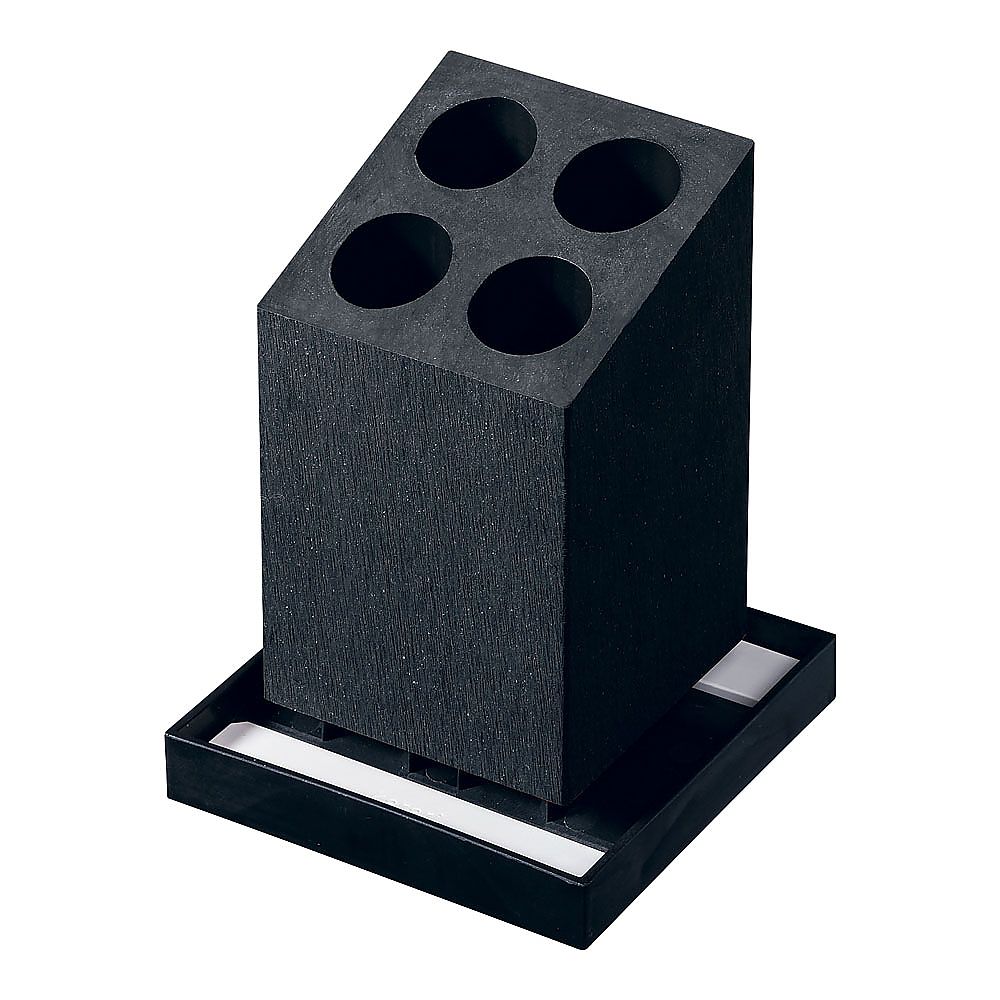 珪藻土 アンブレラスタンド 4本斜め ブラック ZAV5202 1個